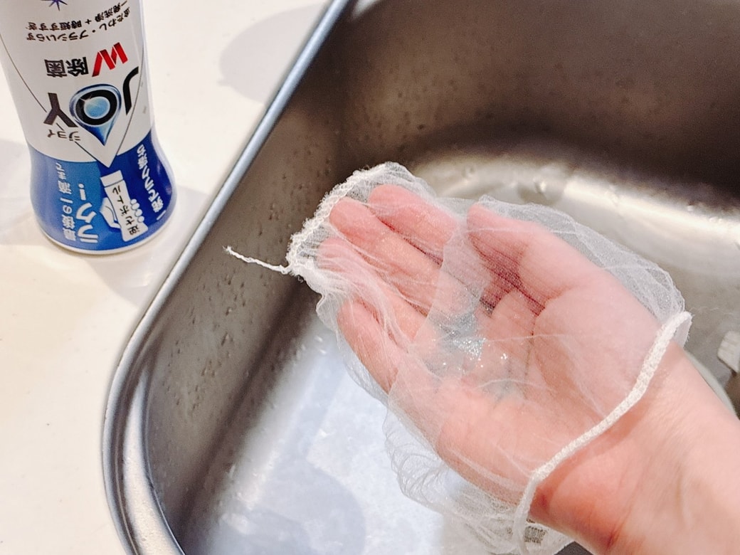 排水口ネットで簡単にこすり掃除