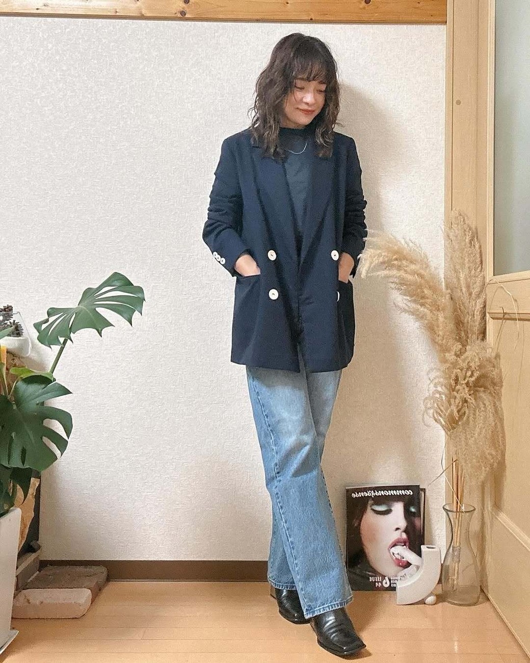 色数をおさえてシックな印象に。