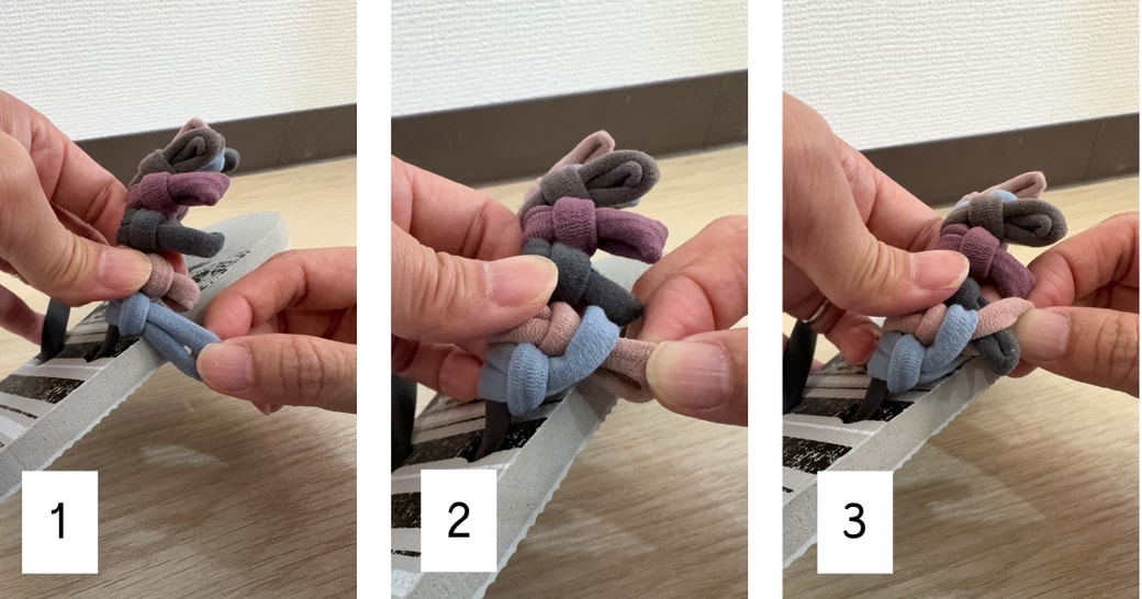 ヘアゴムの編み方
