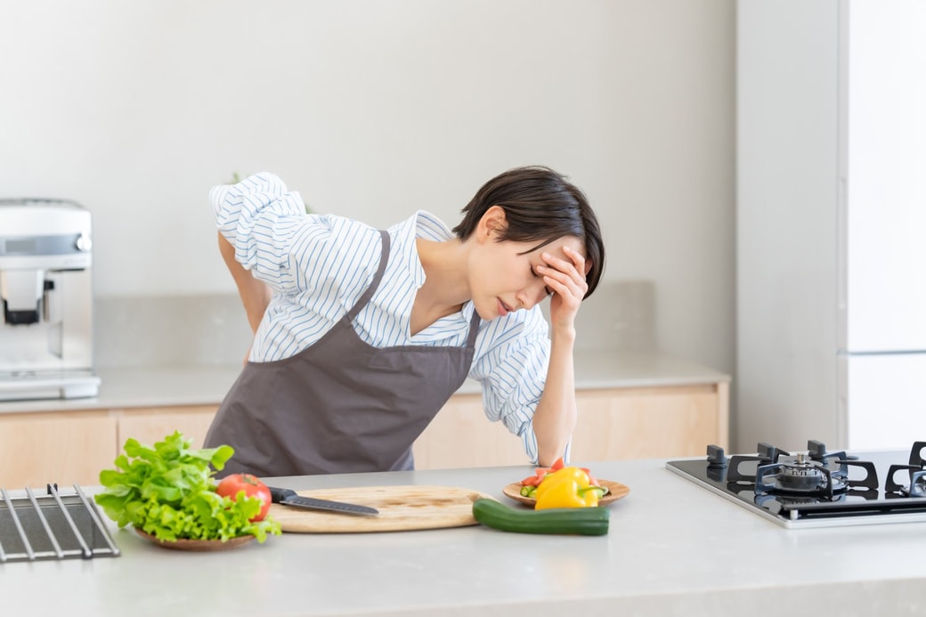 しんどそうな女性