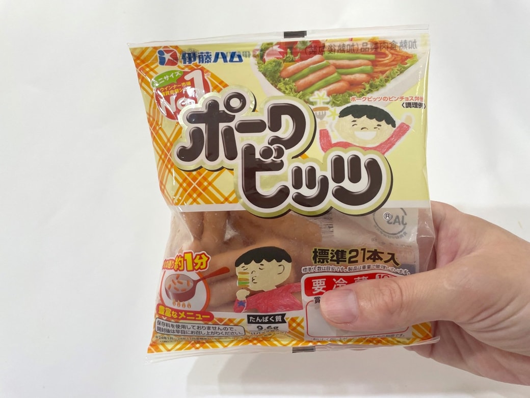 ひと口サイズのおやつ作りに便利なポークビッツ