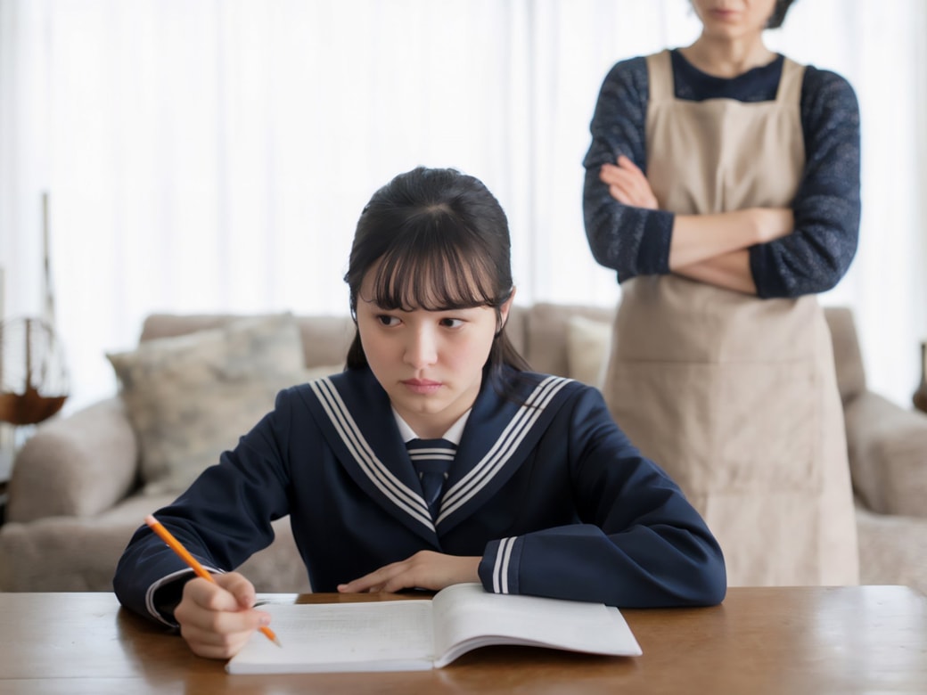 喧嘩する親子