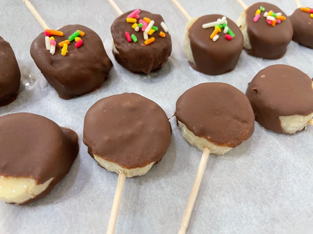 チョコはすぐに冷え固まる