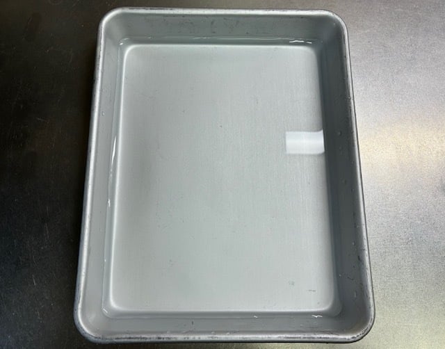 容器に水