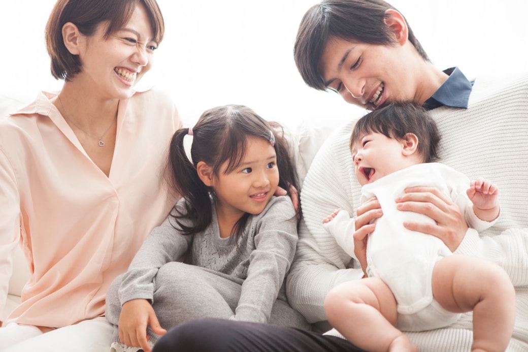 仲のよい家族