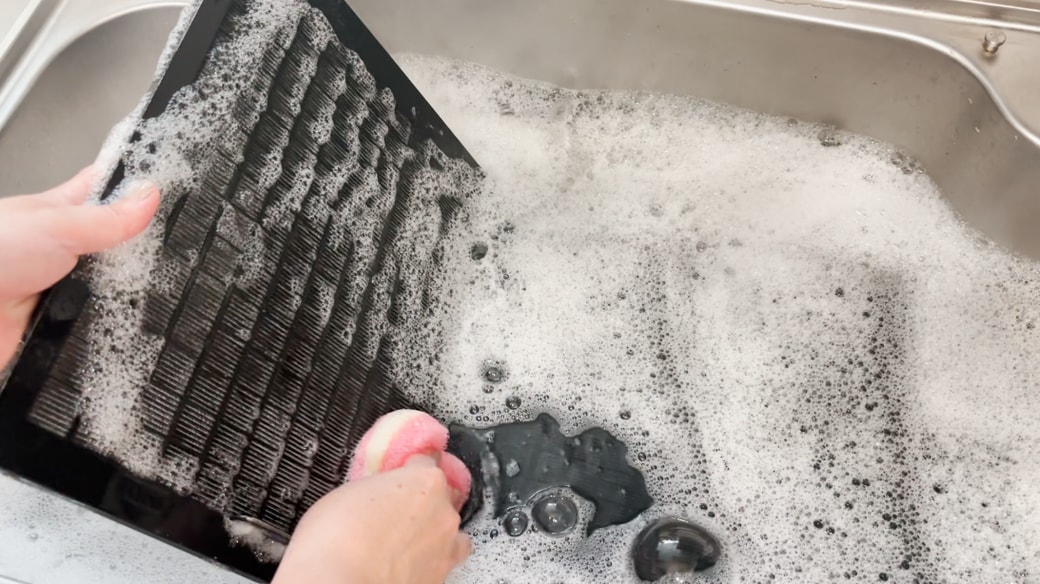 軽くなで洗い