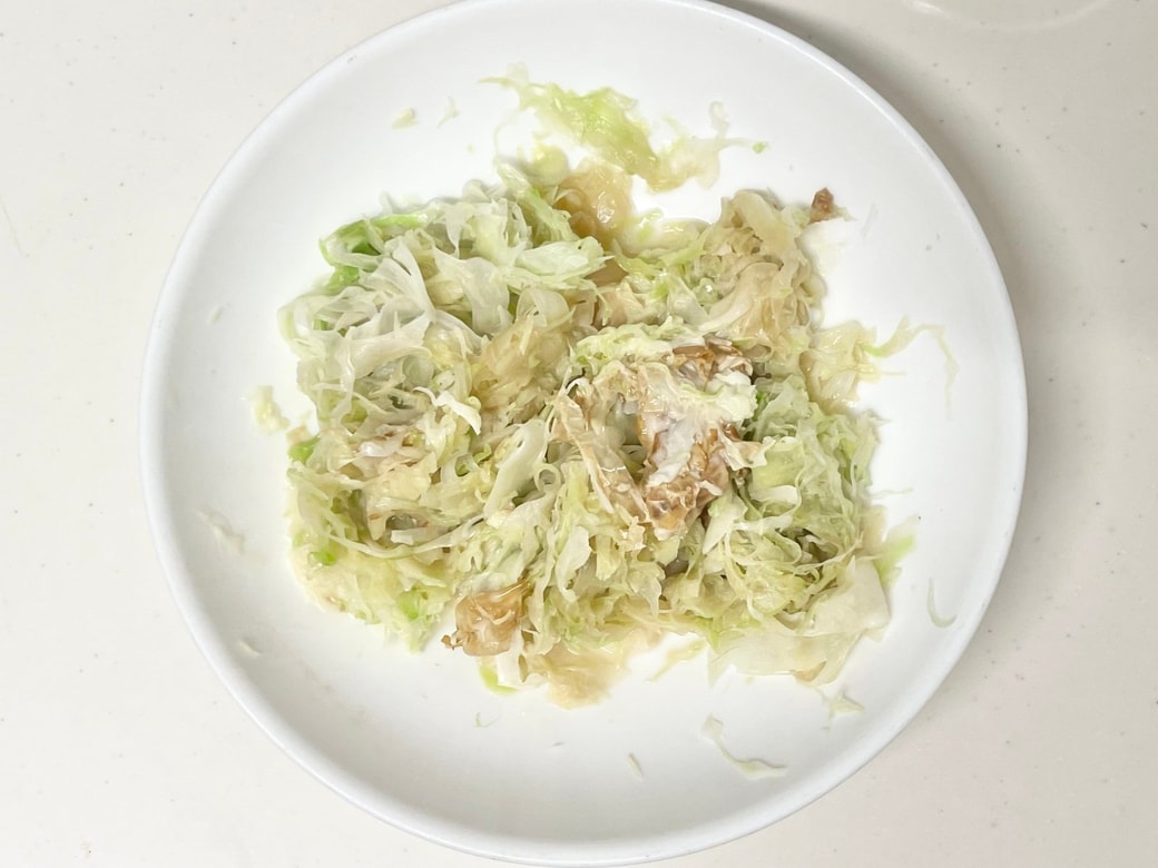 キャベツのだしポン酢和え