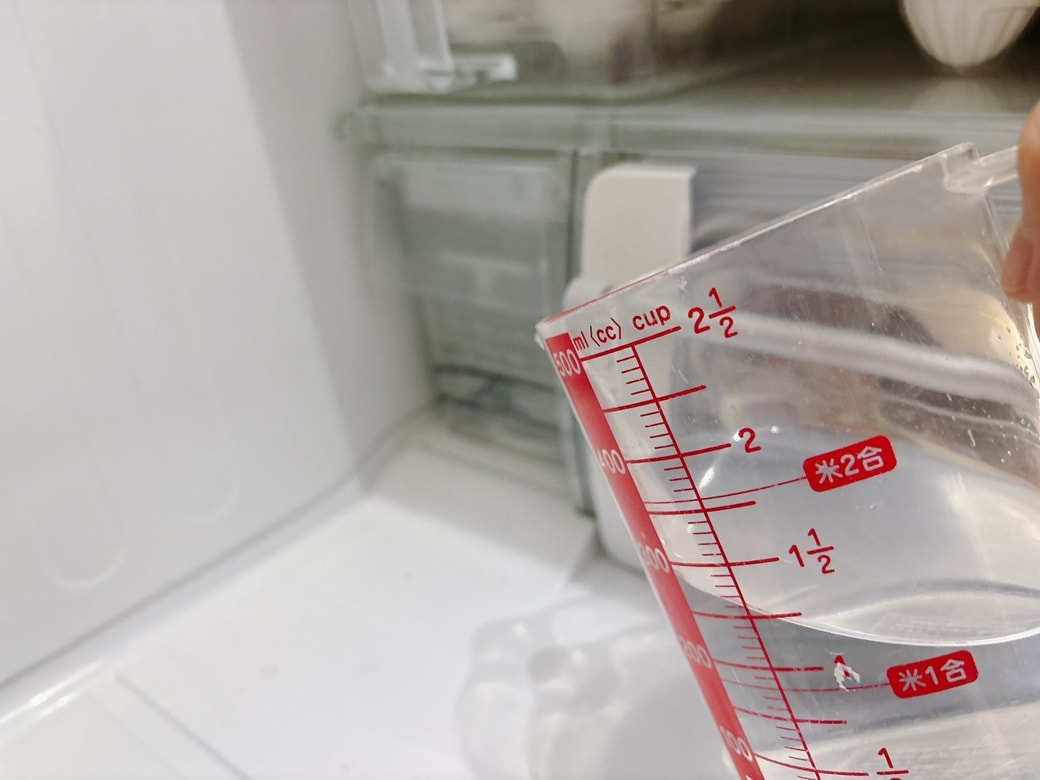 本体側に水をかけるのはNG
