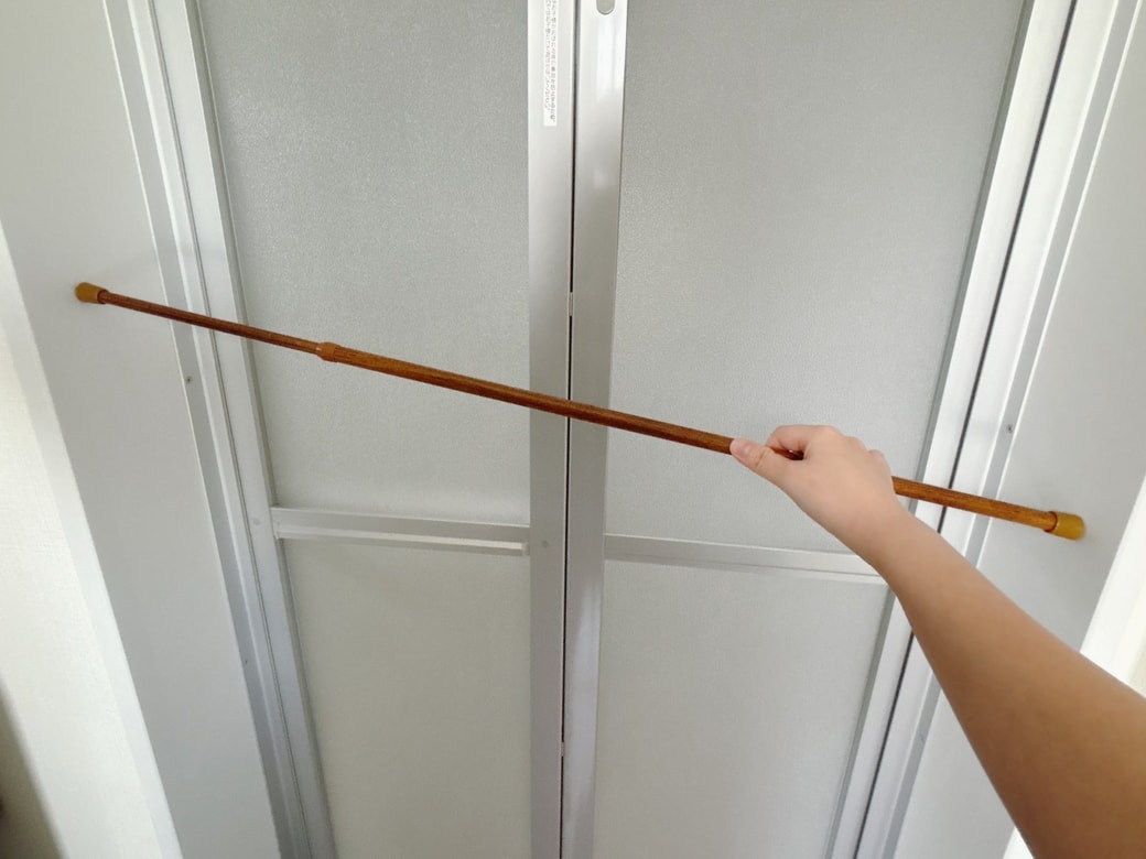 細いパイプを先に取り付ける