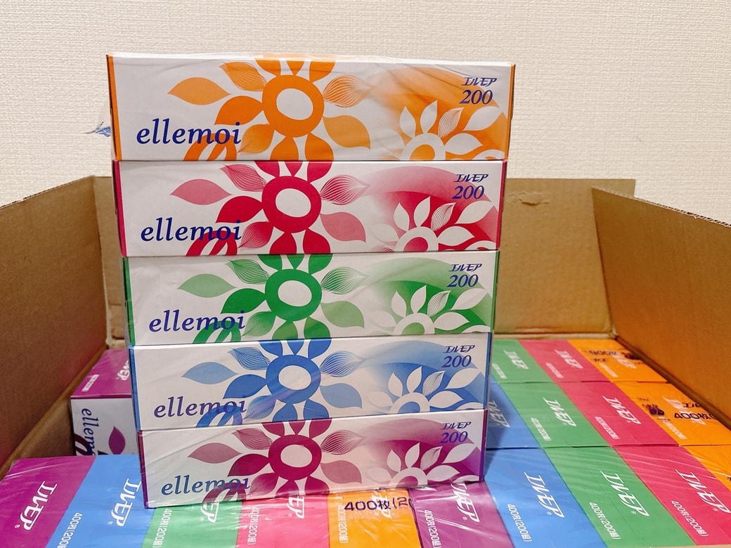 ふるさと納税で届いた大量のティッシュ