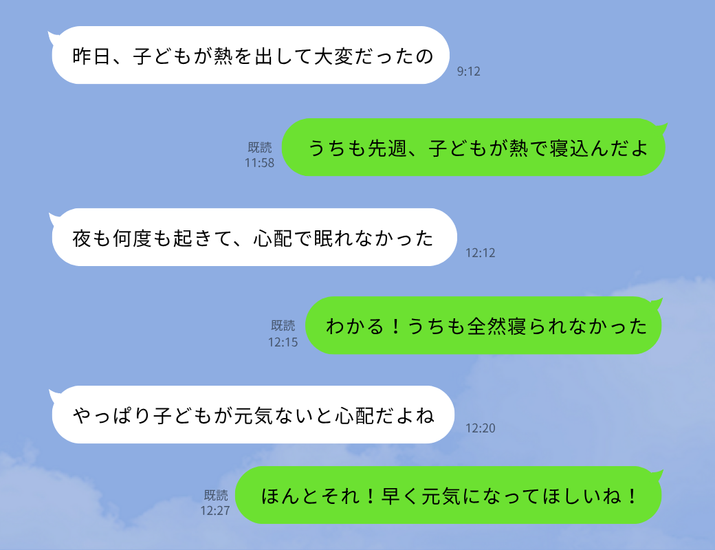 友人との会話