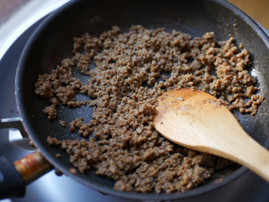 カレーそぼろの完成