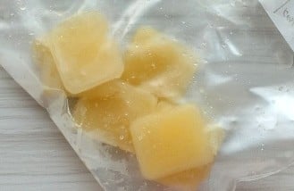 レモン汁の氷