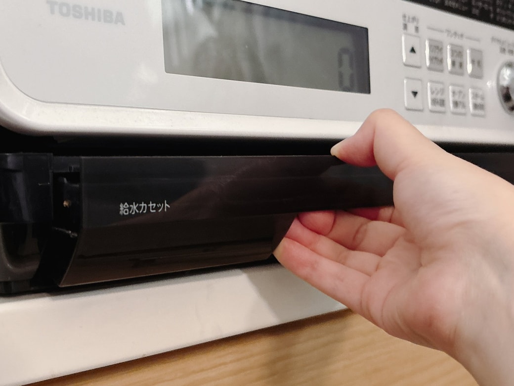 電子レンジの給水カセット