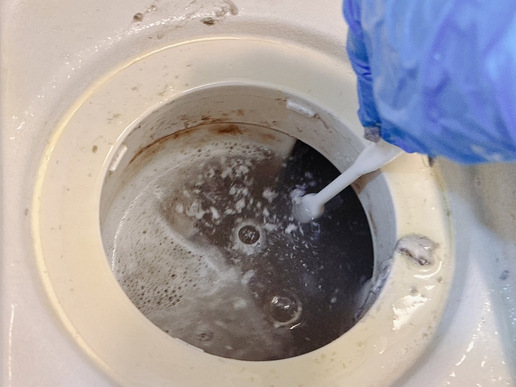排水口も掃除