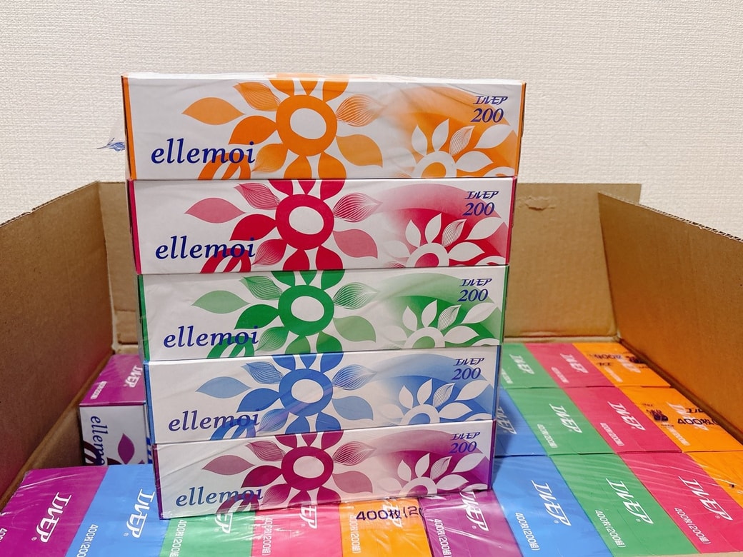 返礼品として受け取ったティッシュ