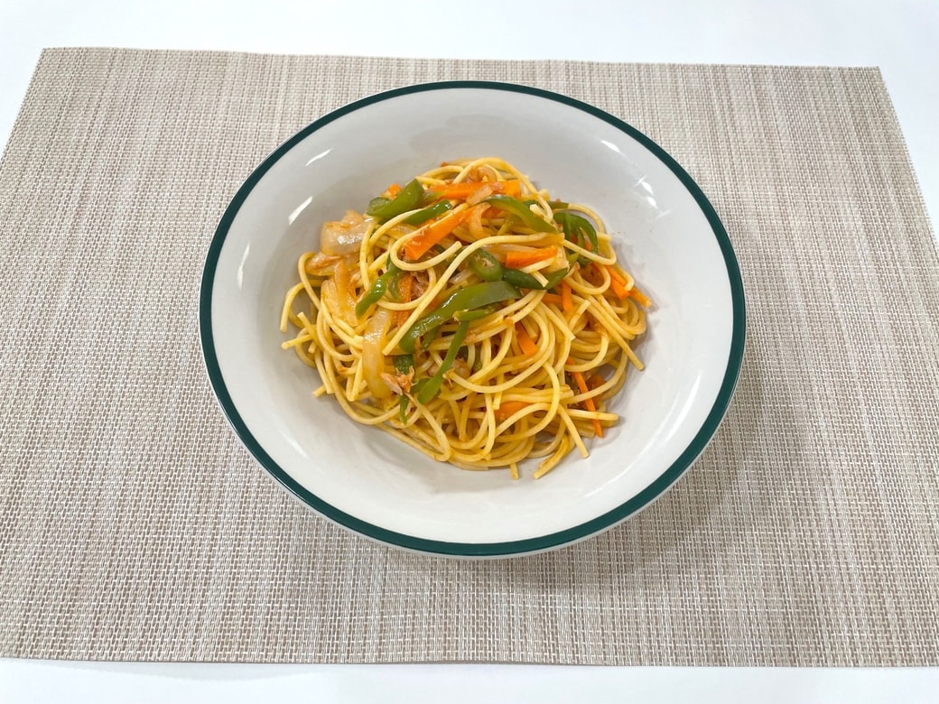 彩り野菜のツナパスタ