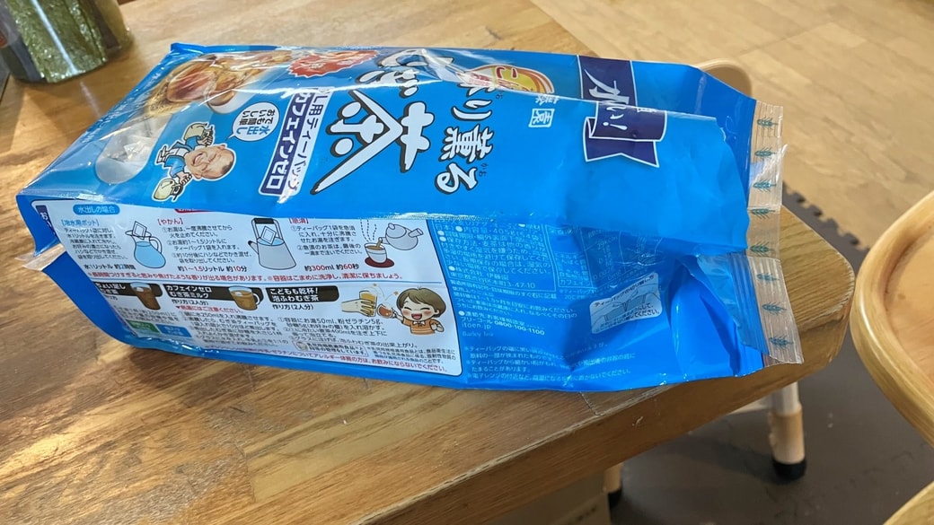 放置されたお茶パック