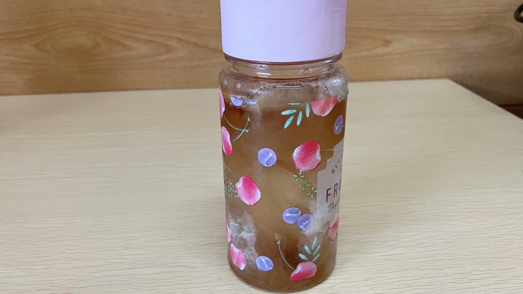 普通に凍らせたマイボトル