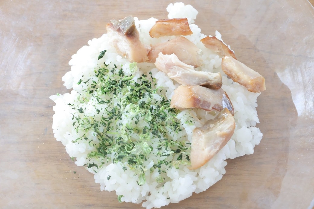 「ひろしと焼きサバのおにぎり」
