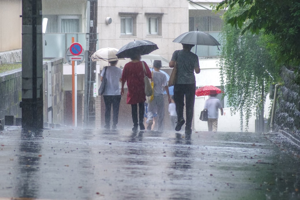 大雨の日