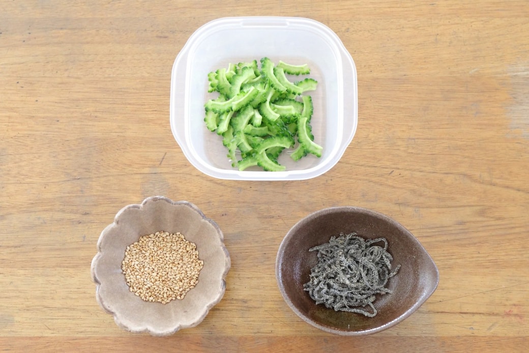 「ゴーヤの昆布おにぎり」