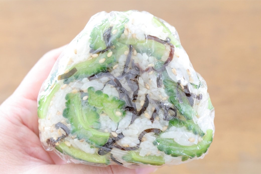 「ゴーヤの昆布おにぎり」