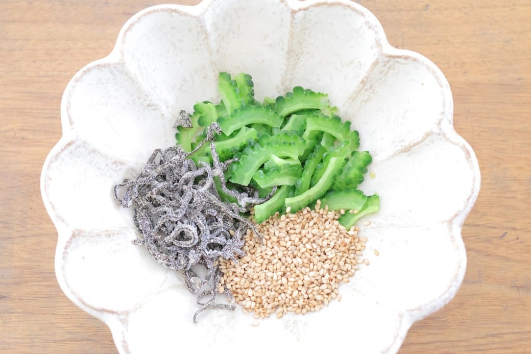 「ゴーヤの昆布おにぎり」