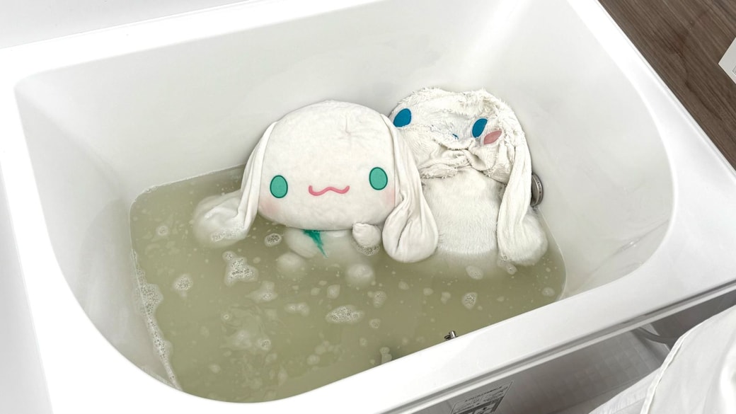 ぬいぐるみのつけ置き
