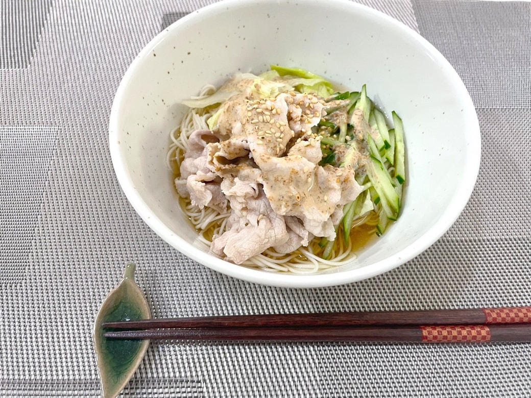 豚しゃぶごまだれそうめん