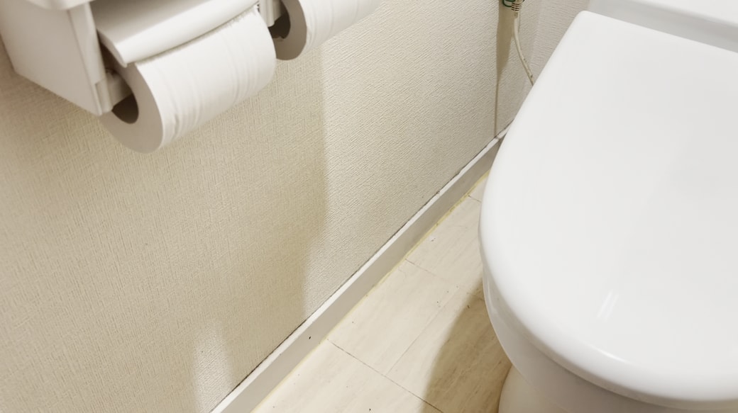便器横の壁の下部