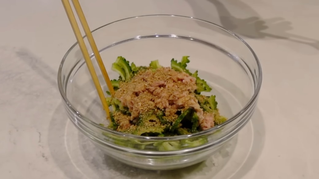ゴーヤの作り置きを作る人