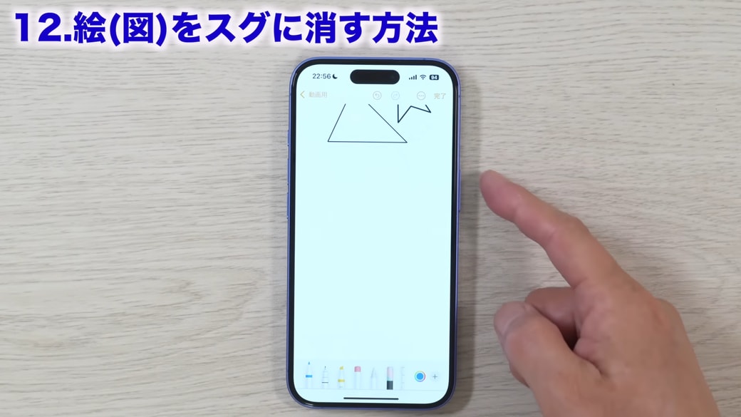 簡単に消すことができる