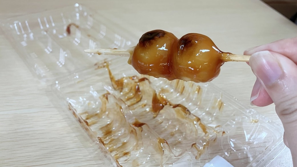 残り2つになった団子