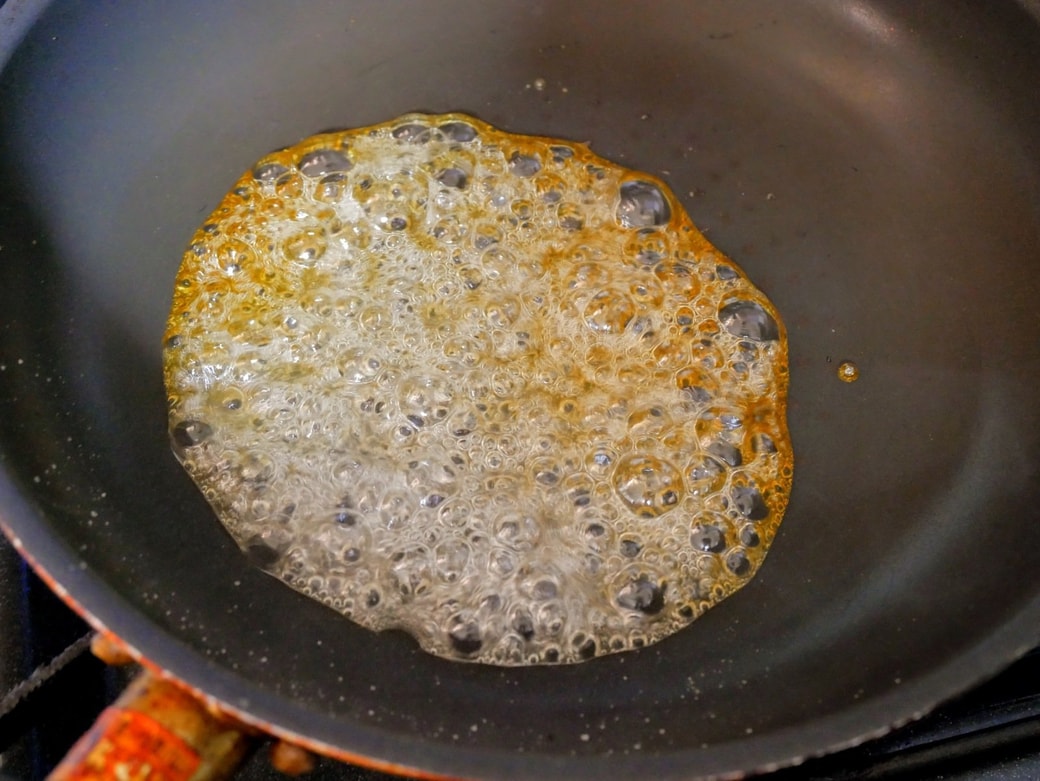部分的に茶色くなったところ