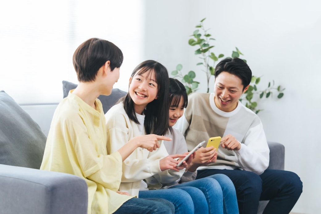 笑顔の家族