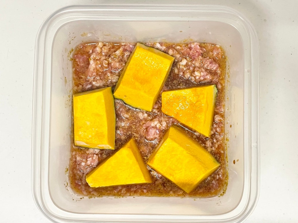 かぼちゃのカレーそぼろ煮