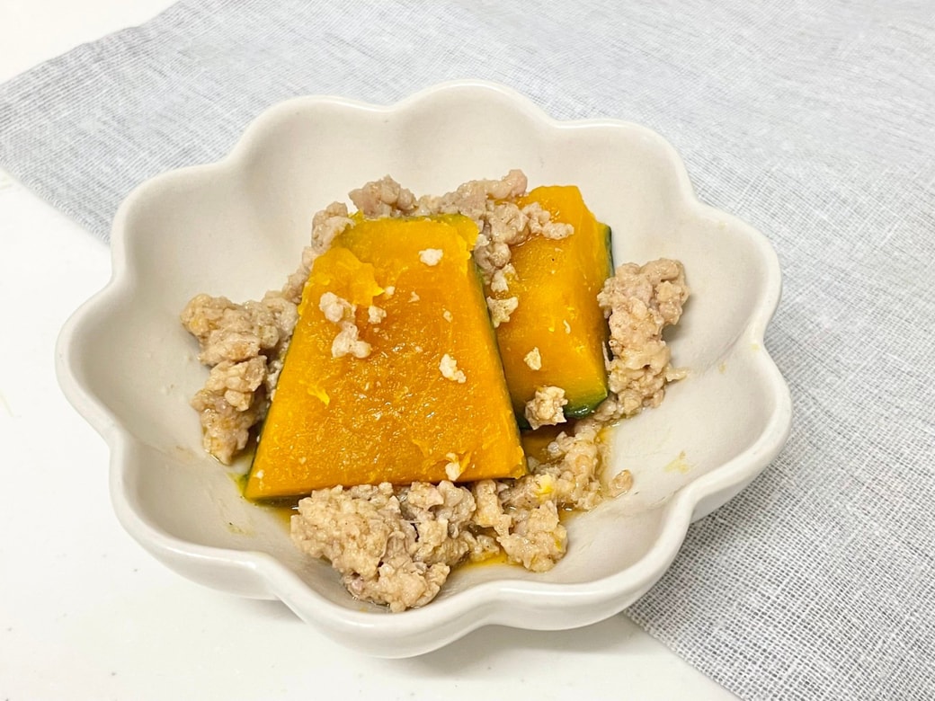 かぼちゃのカレーそぼろ煮