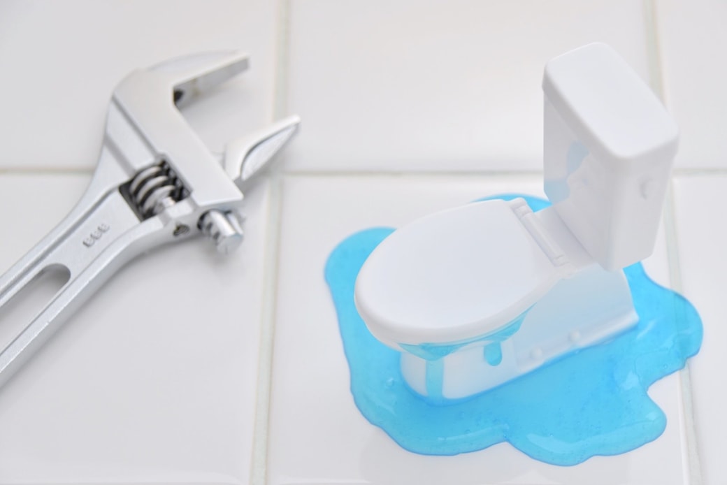 水漏れしたトイレのイメージ