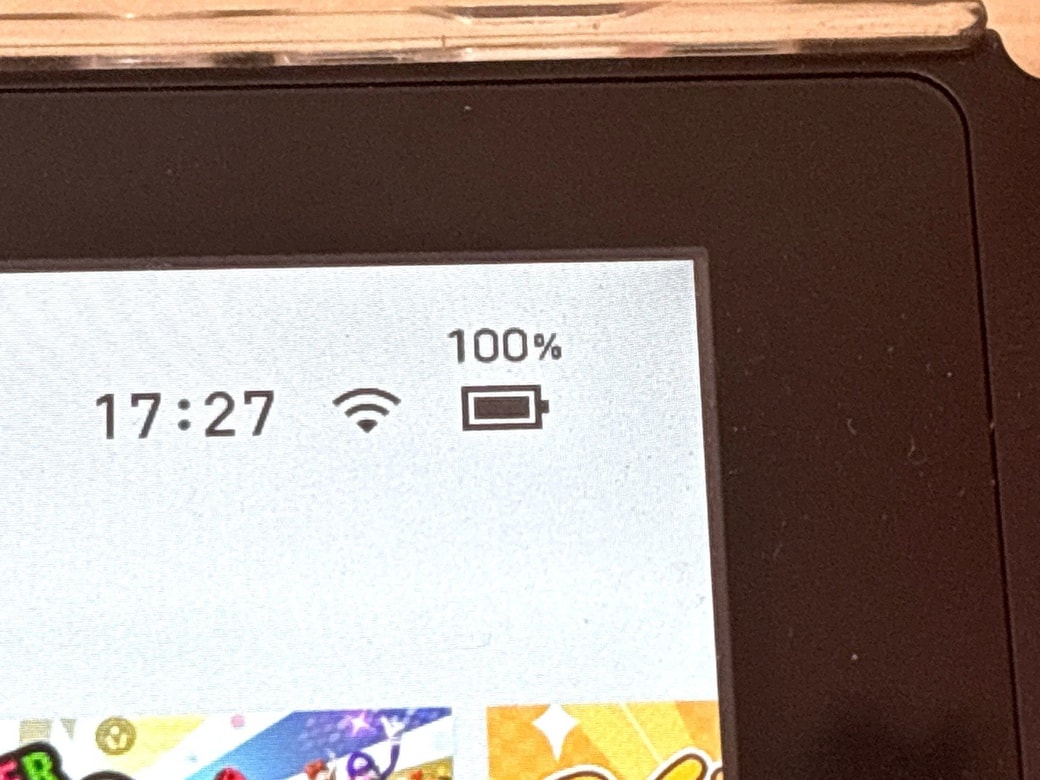 スリープ中も充電は減るので注意