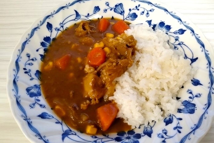 きれいにつげたカレー