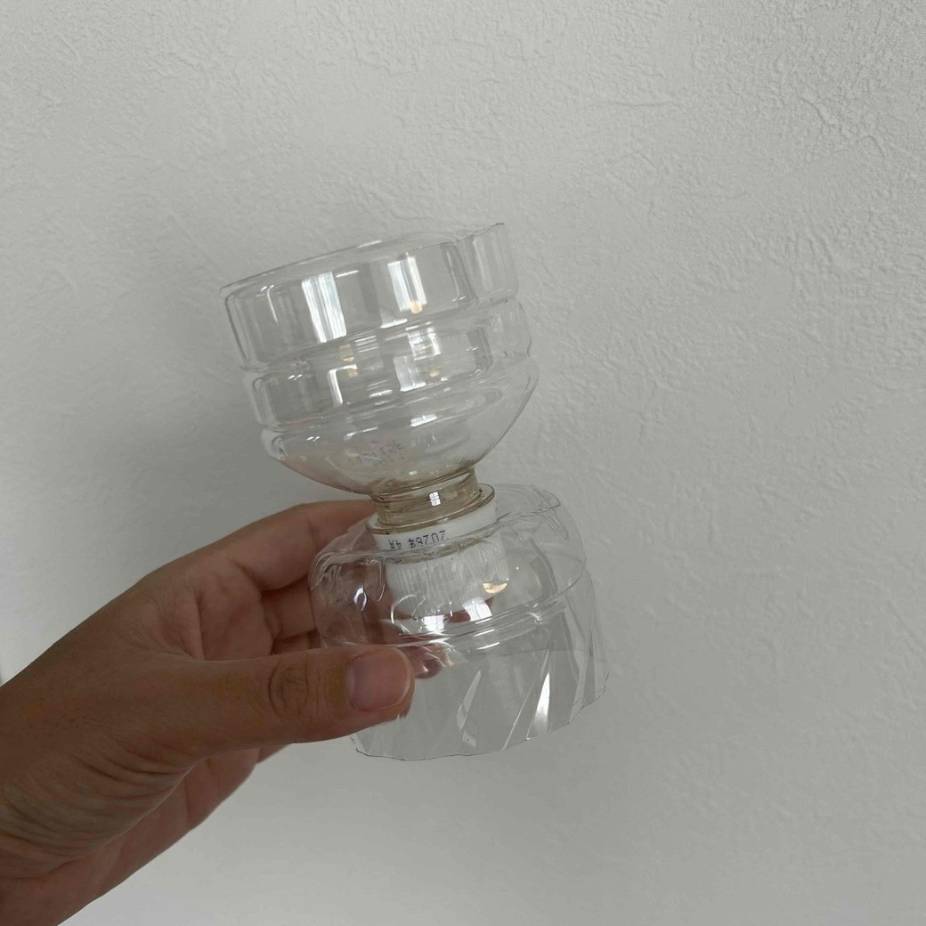 切り分けた上と下を組み合わせたところ