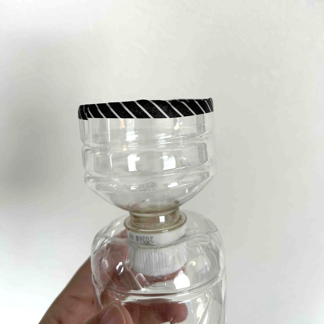 切り口にマスキングテープを貼ったところ