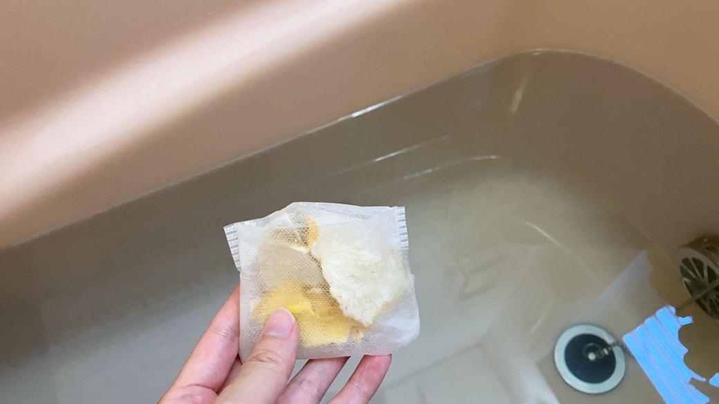 お茶パックに入れたみかんの皮