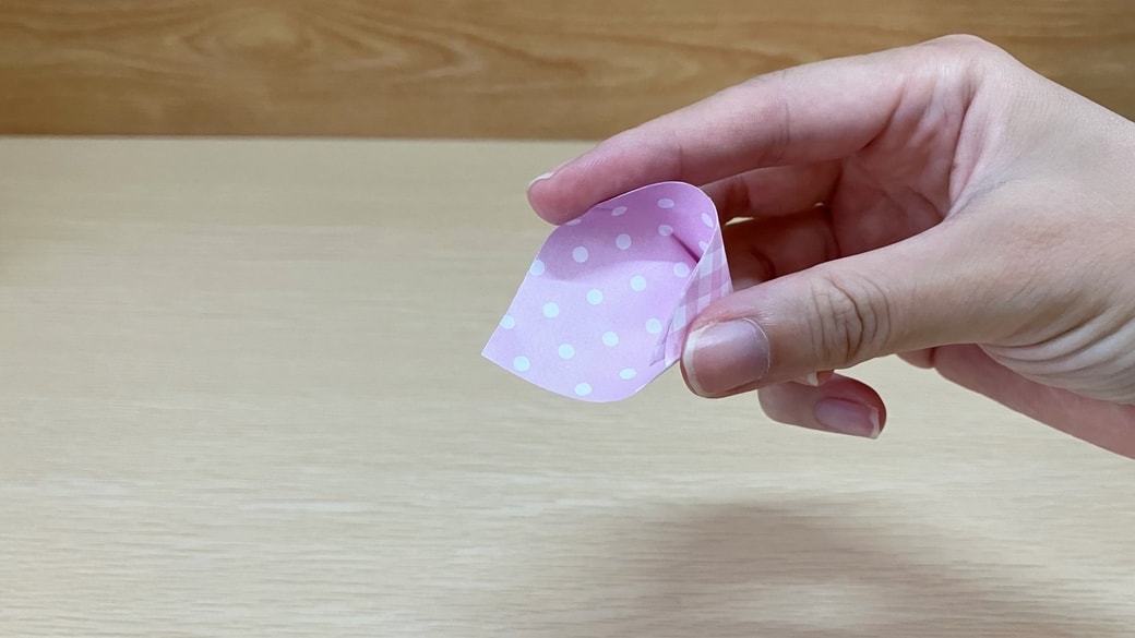 ポケットができた折り紙
