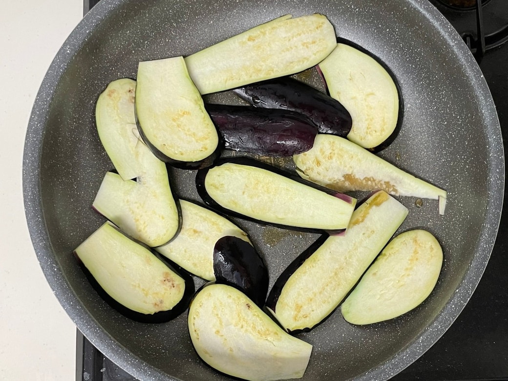 なすのスパイス炒め