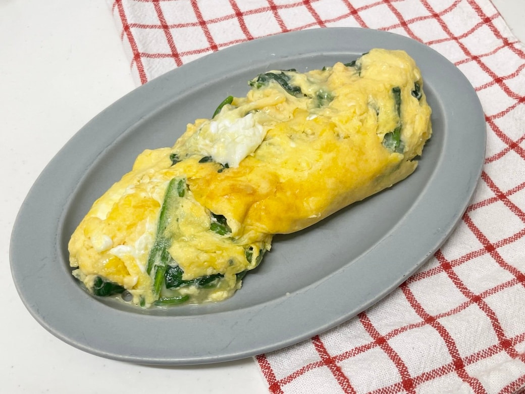 ほうれん草チーズオムレツ
