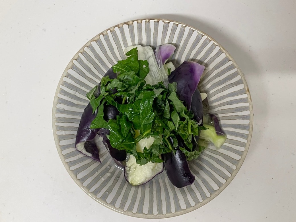 なすと大葉の煮浸し