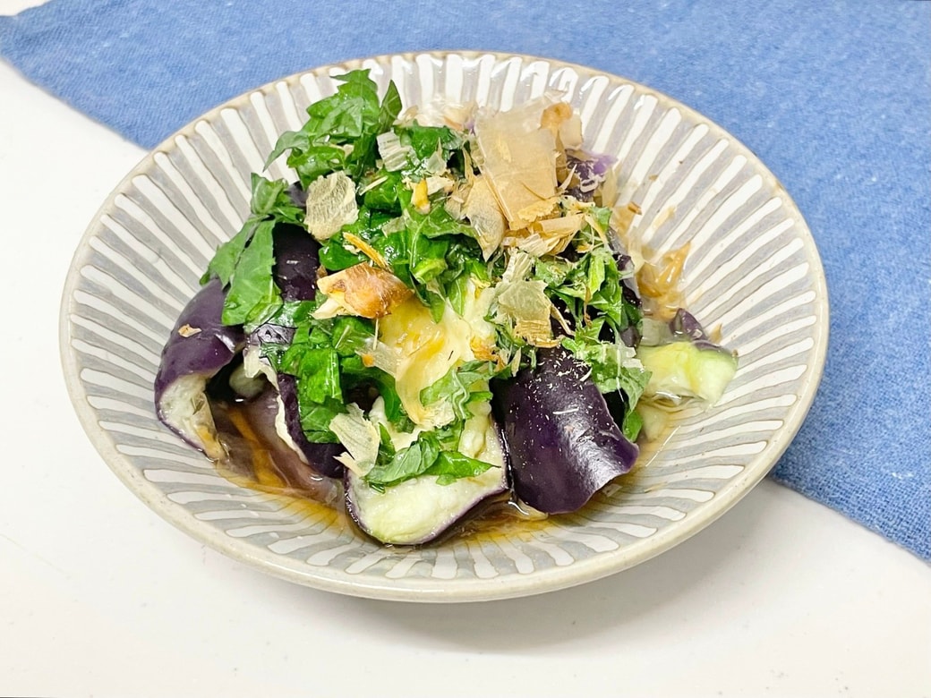 なすと大葉の煮浸し