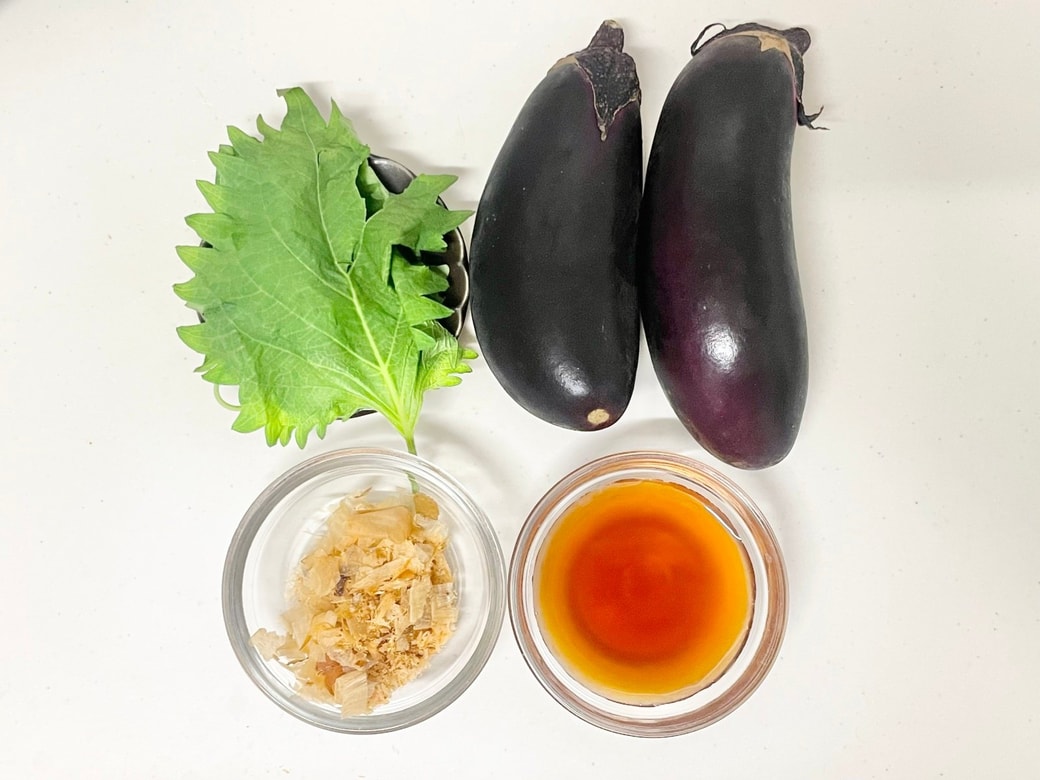 なすと大葉の煮浸し